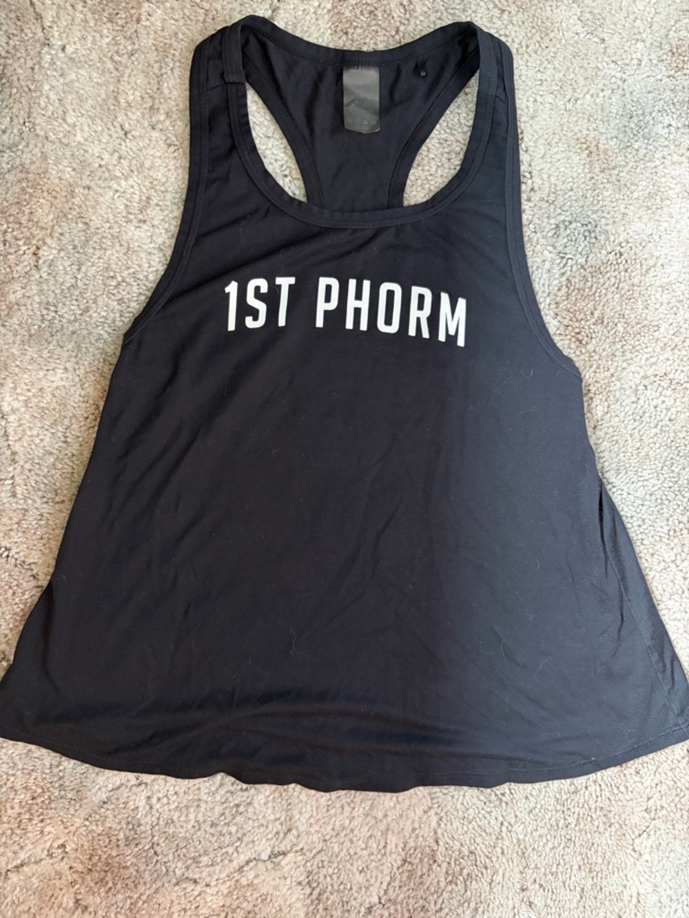 1st Phorm Black Racerback Tank Top for Women